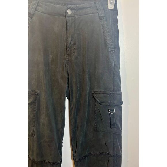 American Eagle Cargo Pants Women’s 0 Regular Black Stretch Utility Pockets AE - Picture 2 of 6